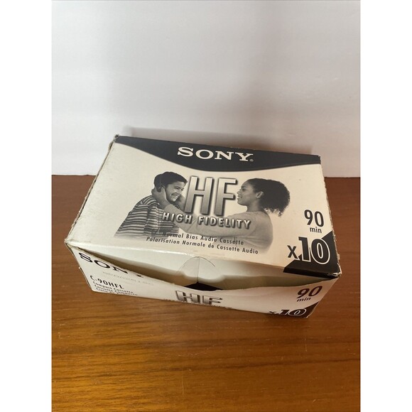 10 Sony HF60 Blank Cassette Tapes 90 Minutes Hi-Fi Recording NEW Sealed - Picture 5 of 6